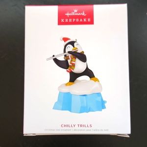 Hallmark Keepsake Ornament 2022 Chilly Trills Penguin Nutcracker Flute Playing